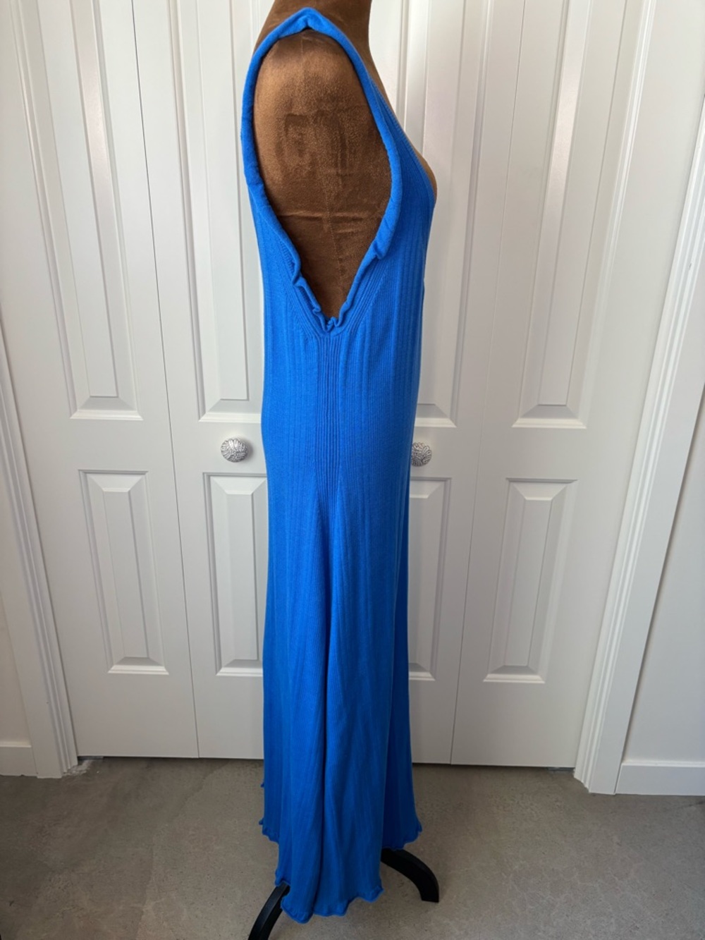 Anthropologie Daily Practice Azure Sapphire Knit midi DRESS Large - NWT $128 - Picture 11 of 16